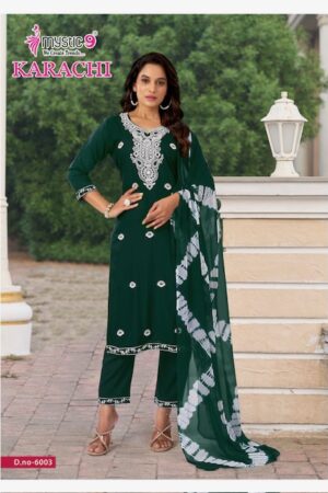 MYSTIC 9 KARACHI VOL 6 Rehmat Boutique  MYSTIC 9 KARACHI VOL 6 HEAVY RAYON PRINTED KURTI 9.jpg