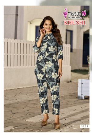 MYSTIC 9 KHUSHI VOL 3 Rehmat Boutique  MYSTIC 9 KHUSHI VOL 3 VISCOSE PRINTED CO ORD SET 10.jpg
