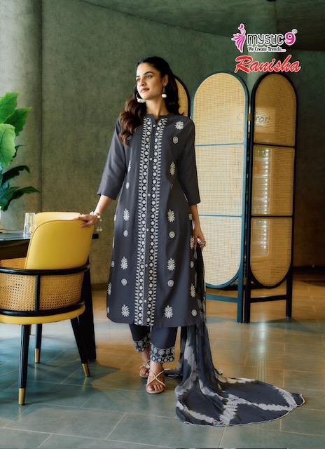 MYSTIC 9 RANISHA VOL 1 Rehmat Boutique  MYSTIC 9 RANISHA VOL 1 KURTI WHOLESALER 4.jpg