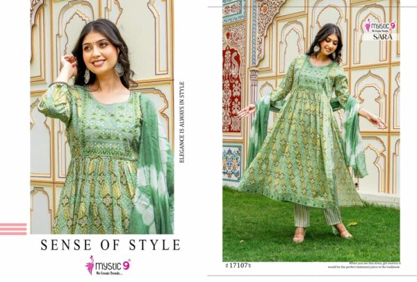 MYSTIC 9 SARA VOL 17 Rehmat Boutique  MYSTIC 9 SARA VOL 17 RAYON PRINTED KURTI CATALOGUE 5.jpg