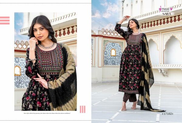 MYSTIC 9 SARA VOL 17 Rehmat Boutique  MYSTIC 9 SARA VOL 17 RAYON PRINTED KURTI CATALOGUE 6.jpg