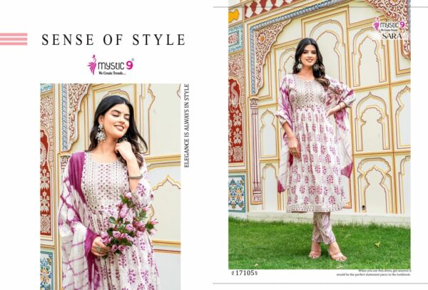 MYSTIC 9 SARA VOL 17 Rehmat Boutique  MYSTIC 9 SARA VOL 17 RAYON PRINTED KURTI CATALOGUE 9.jpg