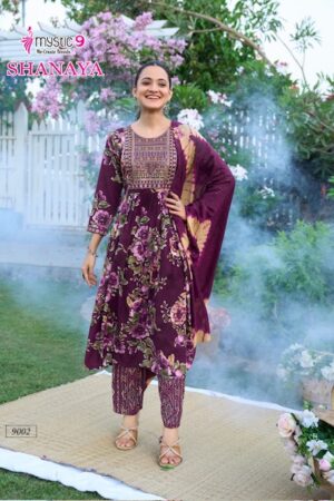 MYSTIC 9 SHANAYA VOL 9 Rehmat Boutique  MYSTIC 9 SHANAYA VOL 9 HEAVY RAYON PRINTED KURTI 10.jpg