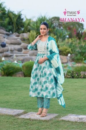 MYSTIC 9 SHANAYA VOL 9 Rehmat Boutique  MYSTIC 9 SHANAYA VOL 9 HEAVY RAYON PRINTED KURTI 4.jpg