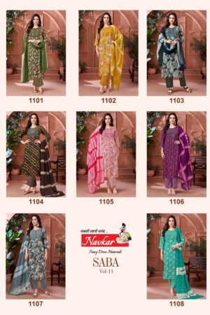 NAVKAR SABA VOL 11 Rehmat Boutique  NAVKAR SABA VOL 11 KURTI WHOLESALER SURAT 4.jpg