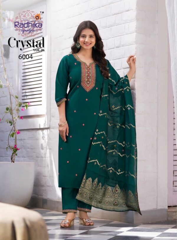 RADHIKA LIFE STYLE CRYSTAL VOL 6 Rehmat Boutique  RADHIKA LIFE STYLE CRYSTAL VOL 6 ROMAN SILK KURTI 7.jpg