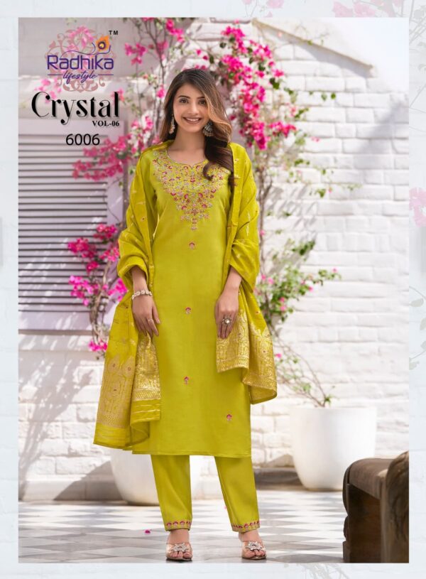 RADHIKA LIFE STYLE CRYSTAL VOL 6 Rehmat Boutique  RADHIKA LIFE STYLE CRYSTAL VOL 6 ROMAN SILK KURTI 9.jpg