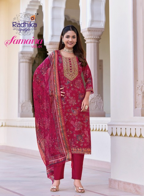 RADHIKA LIFESTYLE SAMAIRA VOL 1 Rehmat Boutique  RADHIKA LIFESTYLE SAMAIRA VOL 1 FANCY PRINTED KURTI 5.jpg