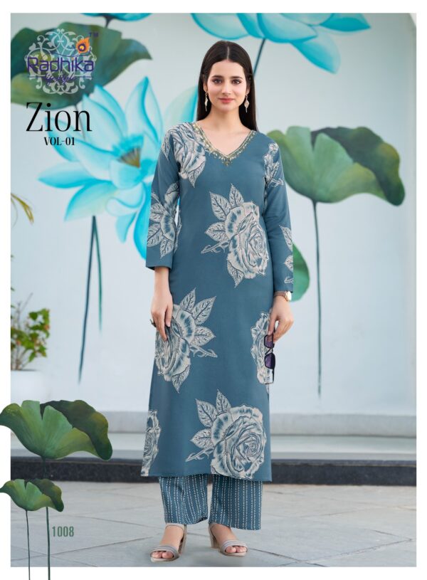 RADHIKA LIFESTYLE ZION VOL 1 Rehmat Boutique  RADHIKA LIFESTYLE ZION VOL 1 KURTI WHOLESALER 12.jpg