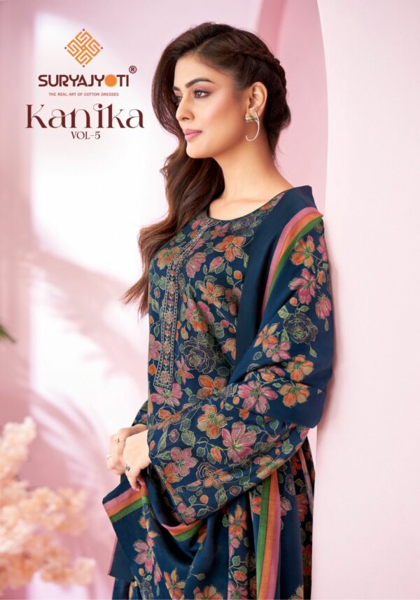 SURYAJYOTI KANIKA VOL 5 Rehmat Boutique  SURYAJYOTI KANIKA VOL 5 PURE MODAL EMBROIDERY SUITS 1.jpg