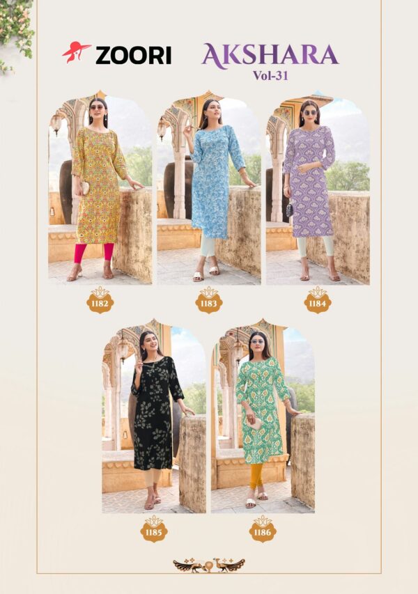 ZOORI AKSHARA VOL 31 Rehmat Boutique  ZOORI AKSHARA VOL 31 KURTI WHOLESALER 9.jpg