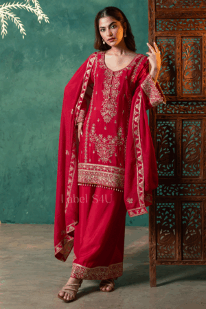 Shivali S4u Crimson Charm-Suit Set New Arrival 2025 Rehmat Boutique  01.png