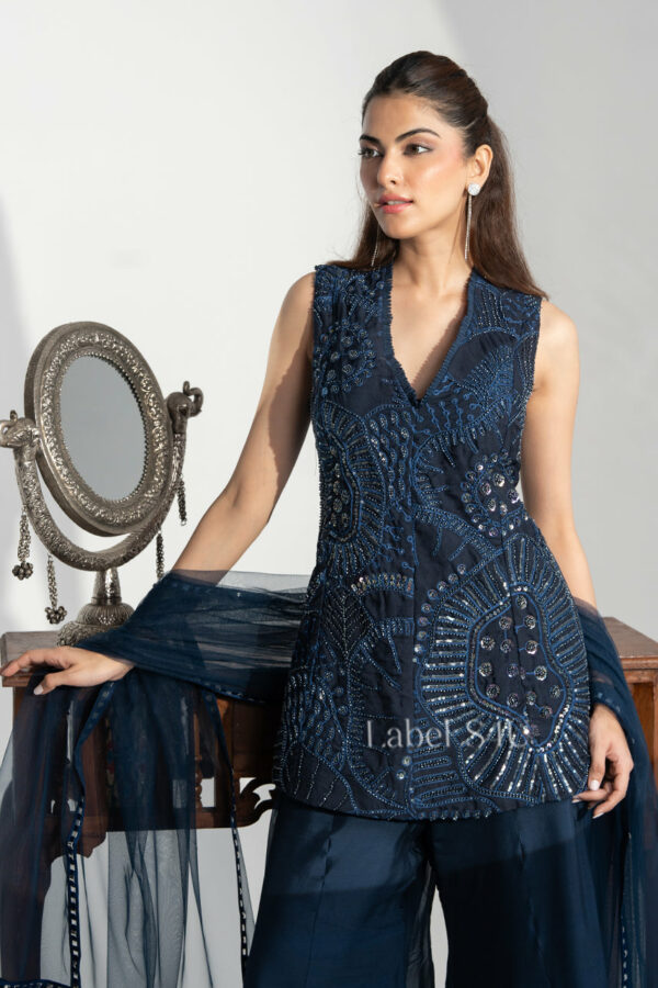 Shivali S4u Blue Hour Elegance-Palazzo Set New Arrival 2025 Rehmat Boutique  678 1.jpg