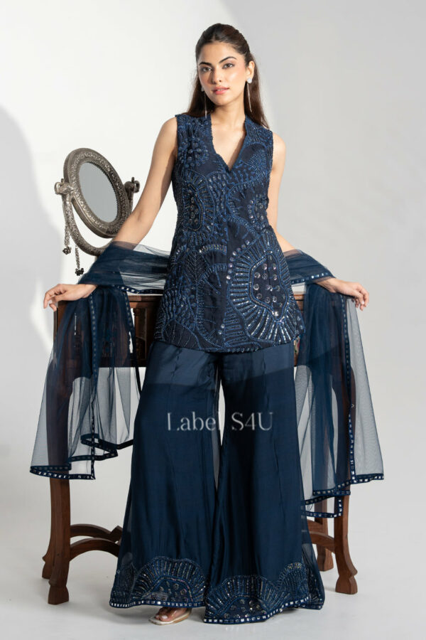 Shivali S4u Blue Hour Elegance-Palazzo Set New Arrival 2025 Rehmat Boutique  678 2.jpg