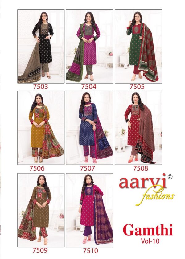 AARVI FASHIONS GAMTHI VOL 10 Rehmat Boutique  AARVI FASHIONS GAMTHI VOL 10 WHOLESALE 1.jpg