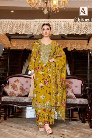 ALOK SUITS 24 KARAT Rehmat Boutique  ALOK SUITS 24 KARAT PURE VISCOSE SUITS CATALOG 13.jpg