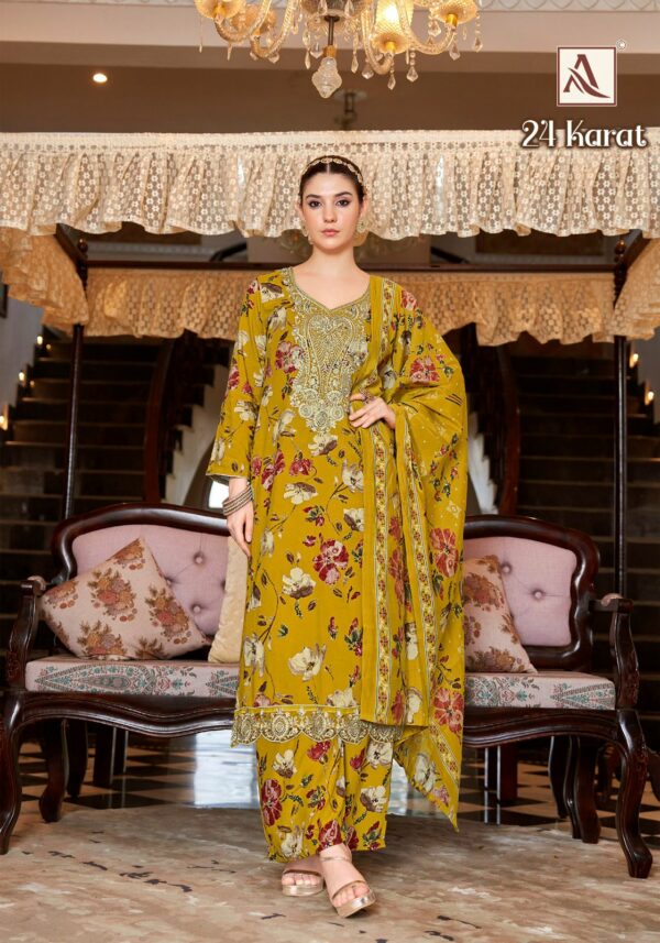 ALOK SUITS 24 KARAT Rehmat Boutique  ALOK SUITS 24 KARAT PURE VISCOSE SUITS CATALOG 13.jpg
