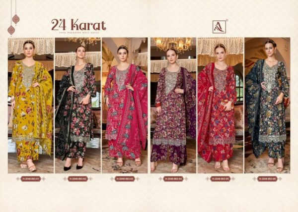 ALOK SUITS 24 KARAT Rehmat Boutique  ALOK SUITS 24 KARAT PURE VISCOSE SUITS CATALOG 18.jpg