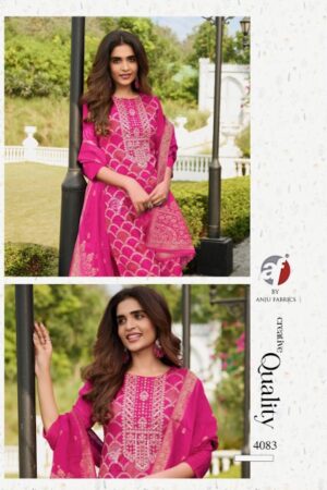 ANJU FABRICS ZARI Rehmat Boutique  ANJU FABRICS ZARI PURE DOLA SILK READYMADE KURTI 5.jpg