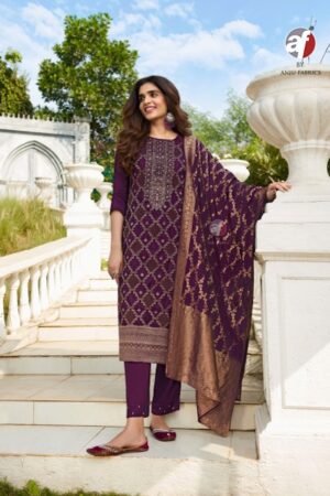 ANJU FABRICS ZARI Rehmat Boutique  ANJU FABRICS ZARI PURE DOLA SILK READYMADE KURTI 8.jpg