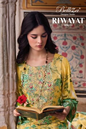 BELLIZA DESIGNER RIWAYAT VOL 13 Rehmat Boutique  BELLIZA DESIGNER RIWAYAT VOL 13 SALWAR SUITS CATALOG 9.jpg