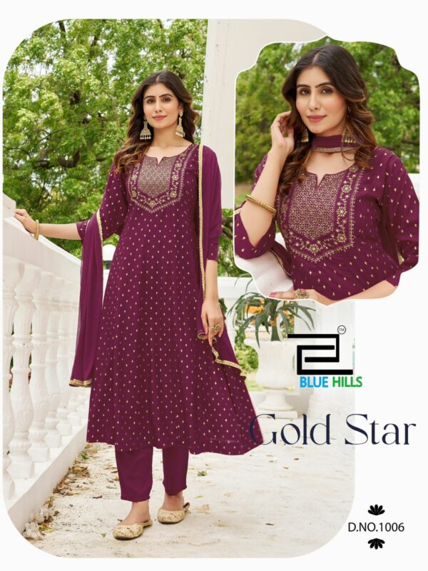 BLUE HILLS GOLD STAR Rehmat Boutique  BLUE HILLS GOLD STAR KURTI WHOLESALER 7.jpg