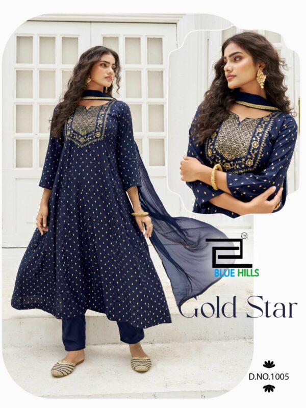 BLUE HILLS GOLD STAR Rehmat Boutique  BLUE HILLS GOLD STAR KURTI WHOLESALER 8.jpg