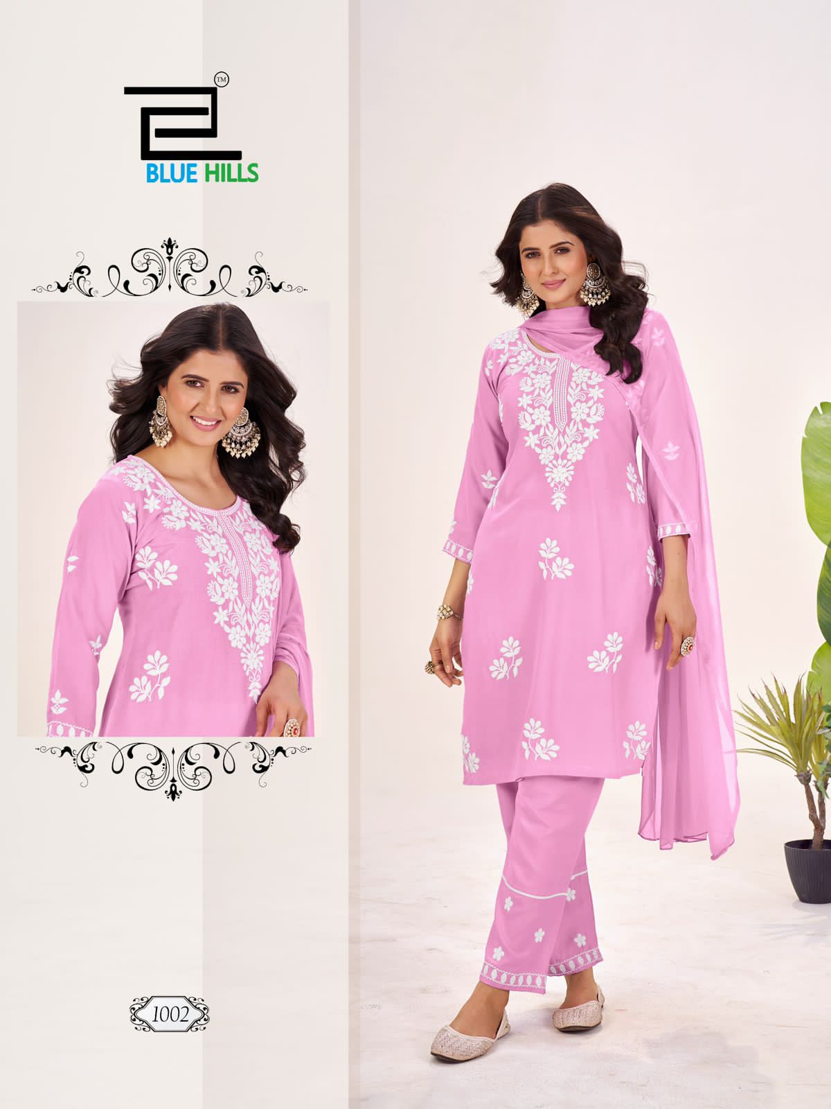 BLUE HILLS SUMMER FEELS Rehmat Boutique  BLUE HILLS SUMMER FEELS KURTI WHOLESALER 3.jpg