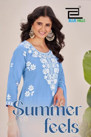 BLUE HILLS SUMMER FEELS Rehmat Boutique  BLUE HILLS SUMMER FEELS KURTI WHOLESALER 4.jpg