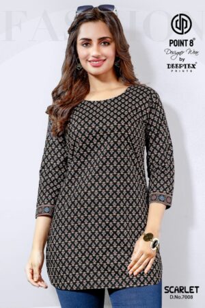 DEEPTEX SCARLET VOL 7 Rehmat Boutique  DEEPTEX SCARLET VOL 7 COTTON SHORT KURTI 3.jpg