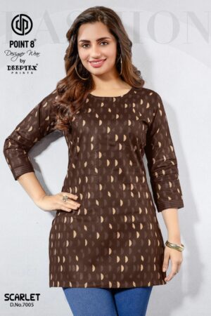 DEEPTEX SCARLET VOL 7 Rehmat Boutique  DEEPTEX SCARLET VOL 7 COTTON SHORT KURTI 6.jpg
