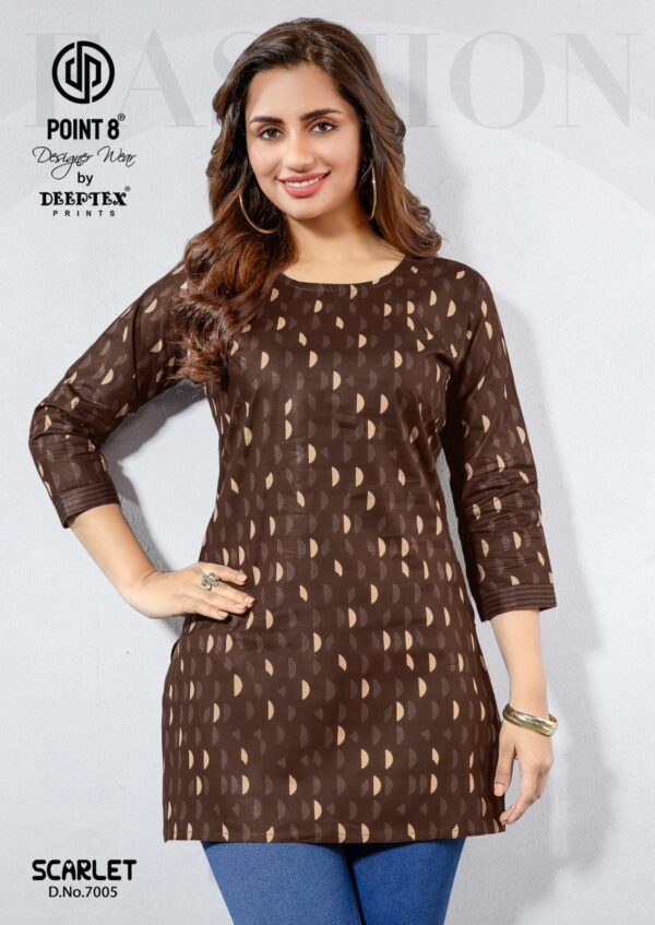 DEEPTEX SCARLET VOL 7 Rehmat Boutique  DEEPTEX SCARLET VOL 7 COTTON SHORT KURTI 6.jpg