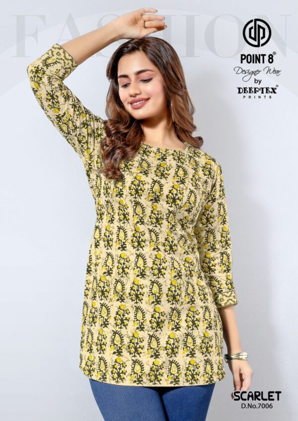 DEEPTEX SCARLET VOL 7 Rehmat Boutique  DEEPTEX SCARLET VOL 7 COTTON SHORT KURTI 7.jpg