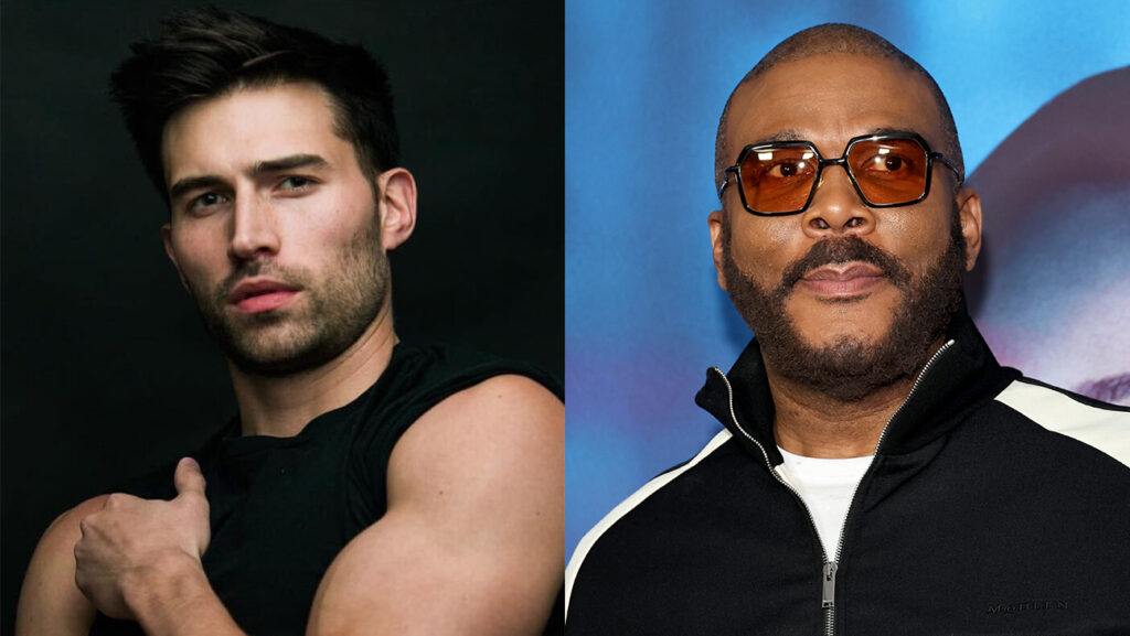 Tyler Perry Accuser Derek Dixon Speaks Rehmat Boutique Tyler Perry Accuser Derek Dixon Speaks Rehmat Boutique Derek Dixon and Tyler Perry Split Getty H 2025.jpg