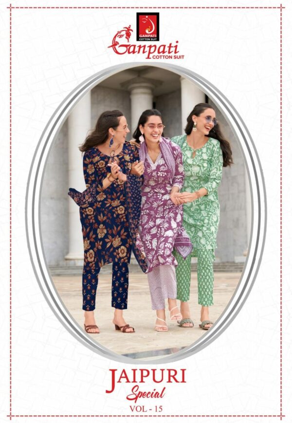 GANPATI JAIPURI VOL 15 Rehmat Boutique  GANPATI JAIPURI VOL 15 READYMADE KURTIS SUPPLIER 4.jpg