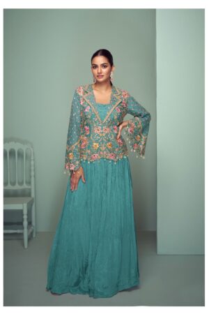 GULKAYRA DESIGNER CROWN GOLD Rehmat Boutique  GULKAYRA DESIGNER CROWN GOLD REAL CHINON SUITS 2.jpg