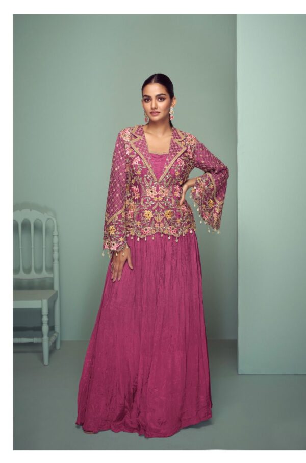 GULKAYRA DESIGNER CROWN GOLD Rehmat Boutique  GULKAYRA DESIGNER CROWN GOLD REAL CHINON SUITS 5.jpg