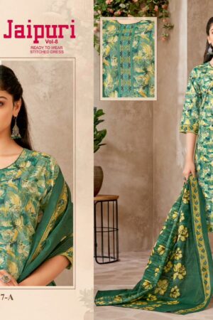 KALA JAIPURI VOL 8 Rehmat Boutique  KALA JAIPURI VOL 8 READYMADE KURTI PANT WITH DUPATTA 12.jpg