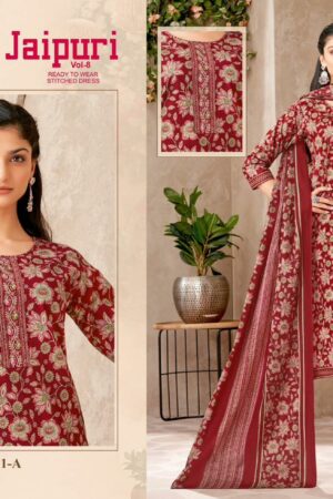 KALA JAIPURI VOL 8 Rehmat Boutique  KALA JAIPURI VOL 8 READYMADE KURTI PANT WITH DUPATTA 8.jpg