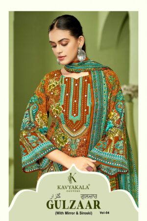 KAVYAKALA COUTURE GULZAAR VOL 4 Rehmat Boutique  KAVYAKALA COUTURE GULZAAR VOL 4 SOFT COTTON SUITS 10.jpg