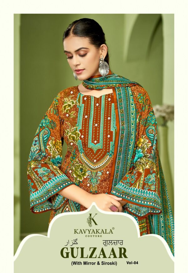 KAVYAKALA COUTURE GULZAAR VOL 4 Rehmat Boutique  KAVYAKALA COUTURE GULZAAR VOL 4 SOFT COTTON SUITS 10.jpg