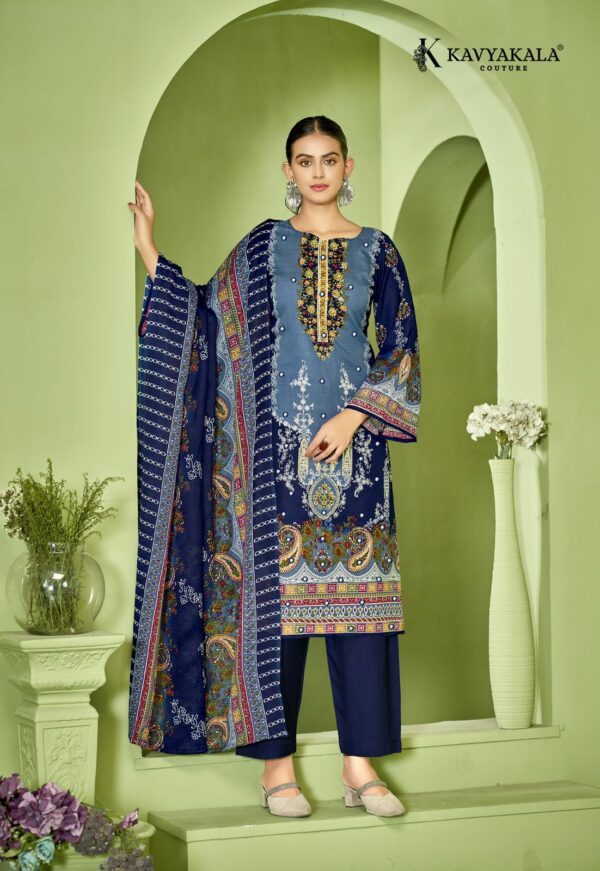 KAVYAKALA COUTURE GULZAAR VOL 4 Rehmat Boutique  KAVYAKALA COUTURE GULZAAR VOL 4 SOFT COTTON SUITS 13.jpg