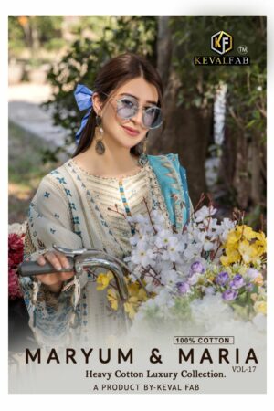 KEVAL FAB MARYUM & MARIA VOL 17 Rehmat Boutique  KEVAL FAB MARYUM MARIA VOL 17 LAWN KARACHI SUITS 7.jpg