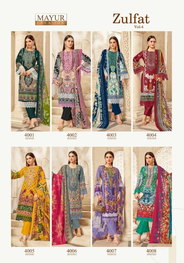 MAYUR CREATION ZULFAT VOL 4 Rehmat Boutique  MAYUR CREATION ZULFAT VOL 4 COTTON PRINTED SUITS 10.jpg