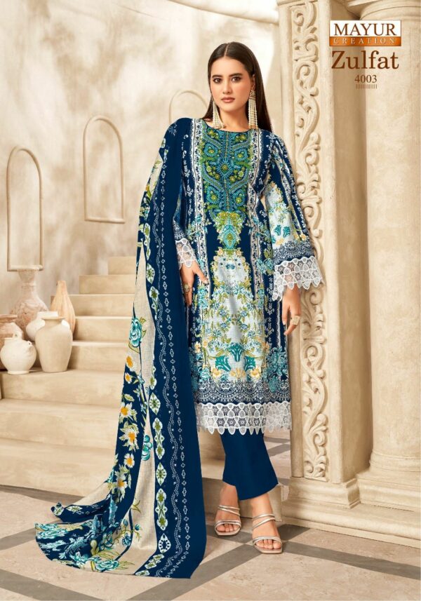 MAYUR CREATION ZULFAT VOL 4 Rehmat Boutique  MAYUR CREATION ZULFAT VOL 4 COTTON PRINTED SUITS 4.jpg