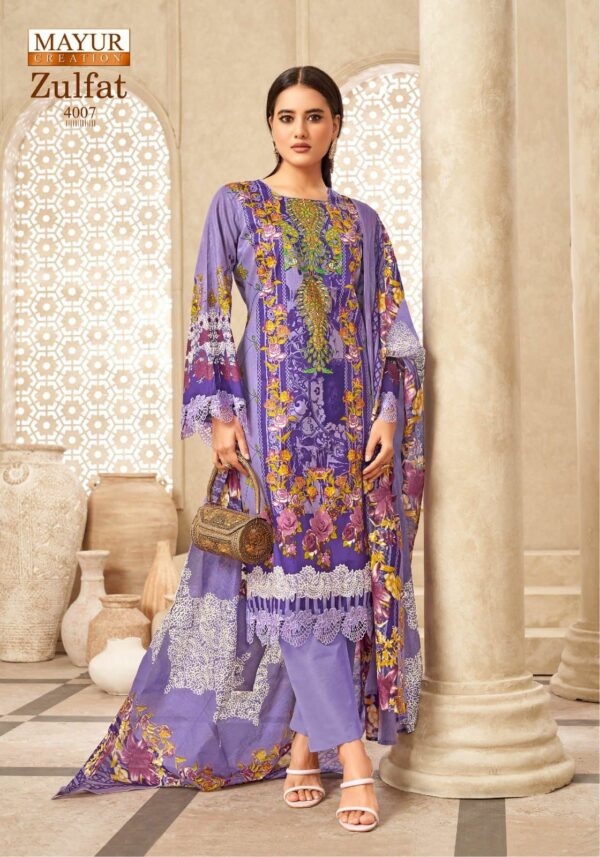 MAYUR CREATION ZULFAT VOL 4 Rehmat Boutique  MAYUR CREATION ZULFAT VOL 4 COTTON PRINTED SUITS 8.jpg