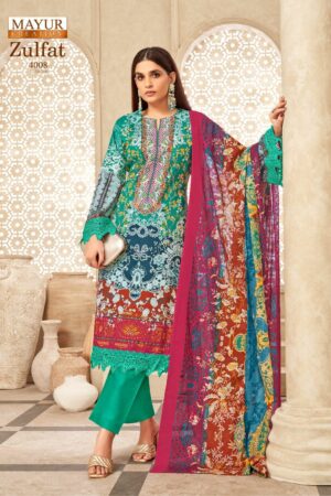 MAYUR CREATION ZULFAT VOL 4 Rehmat Boutique  MAYUR CREATION ZULFAT VOL 4 COTTON PRINTED SUITS 9.jpg