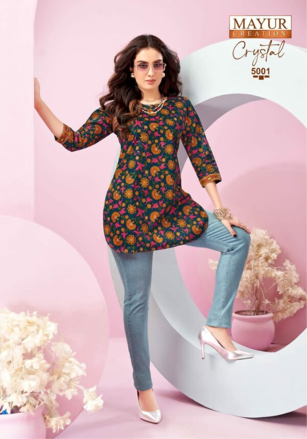 MAYUR CRYSTAL VOL 5 Rehmat Boutique  MAYUR CRYSTAL VOL 5 SHORT TOPS WHOLESALER 11.jpg