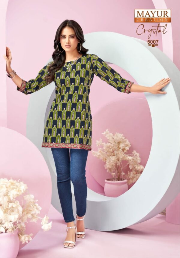 MAYUR CRYSTAL VOL 5 Rehmat Boutique  MAYUR CRYSTAL VOL 5 SHORT TOPS WHOLESALER 13.jpg