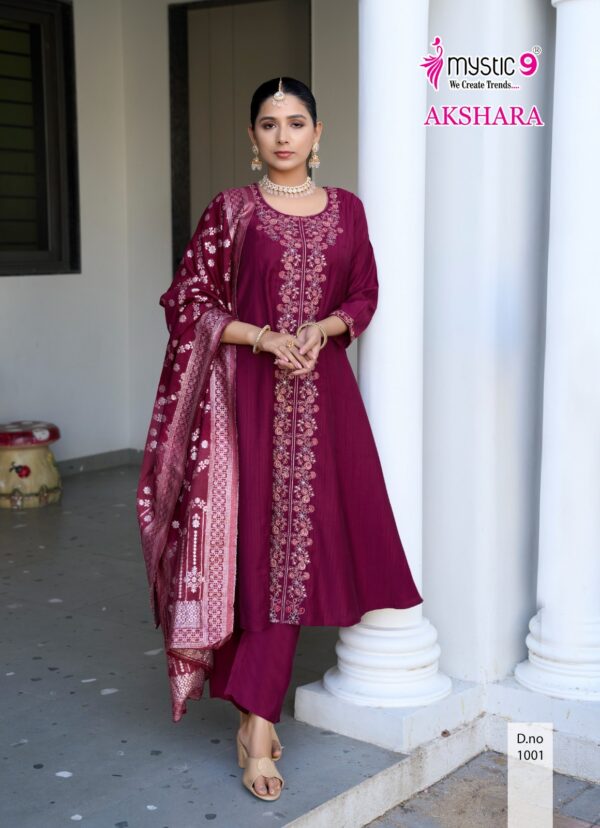 MYSTIC 9 AKSHARA VOL 1 Rehmat Boutique  MYSTIC 9 AKSHARA VOL 1 WHOLESALE 10.jpg